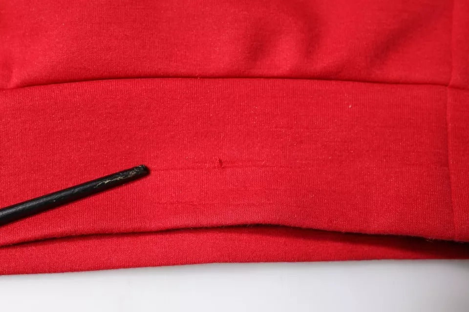 Dolce &amp; Gabbana Kastanienbraunes DG-Logo-Sweatshirt aus Baumwolle für Herren