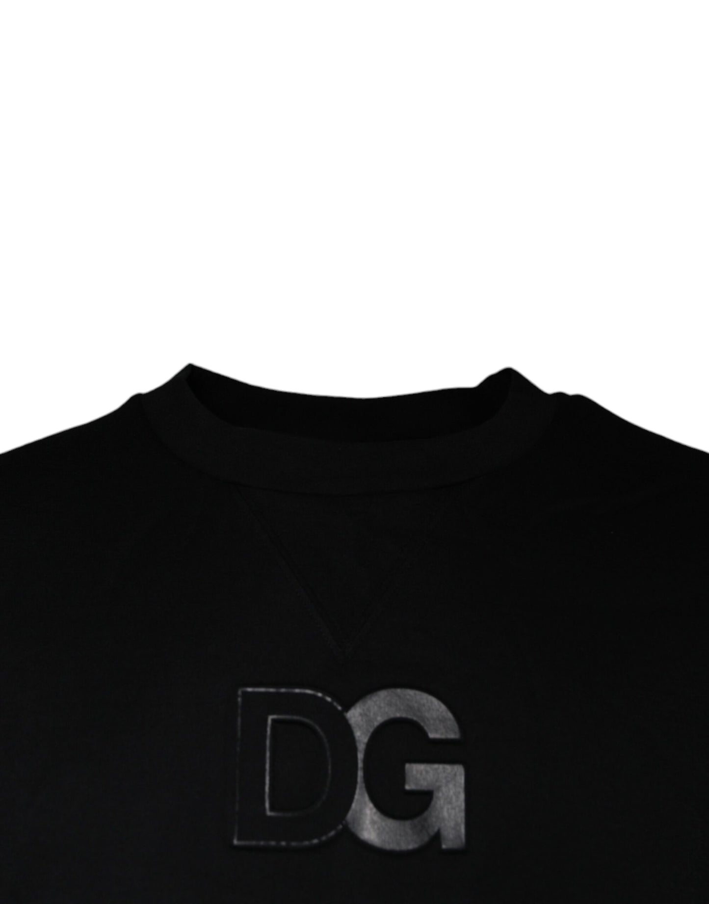 Dolce &amp; Gabbana Schwarzer DG Logo Baumwoll-Sweatshirt für Herren