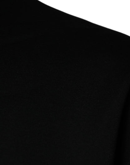 Dolce &amp; Gabbana Schwarzer DG Logo Baumwoll-Sweatshirt für Herren