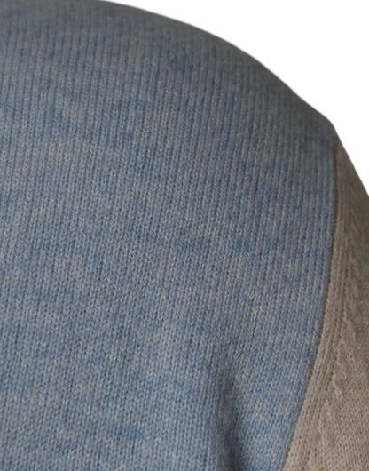 Ballantyne Pullover mit mehrfarbigem Muster, Kragen und langen Ärmeln