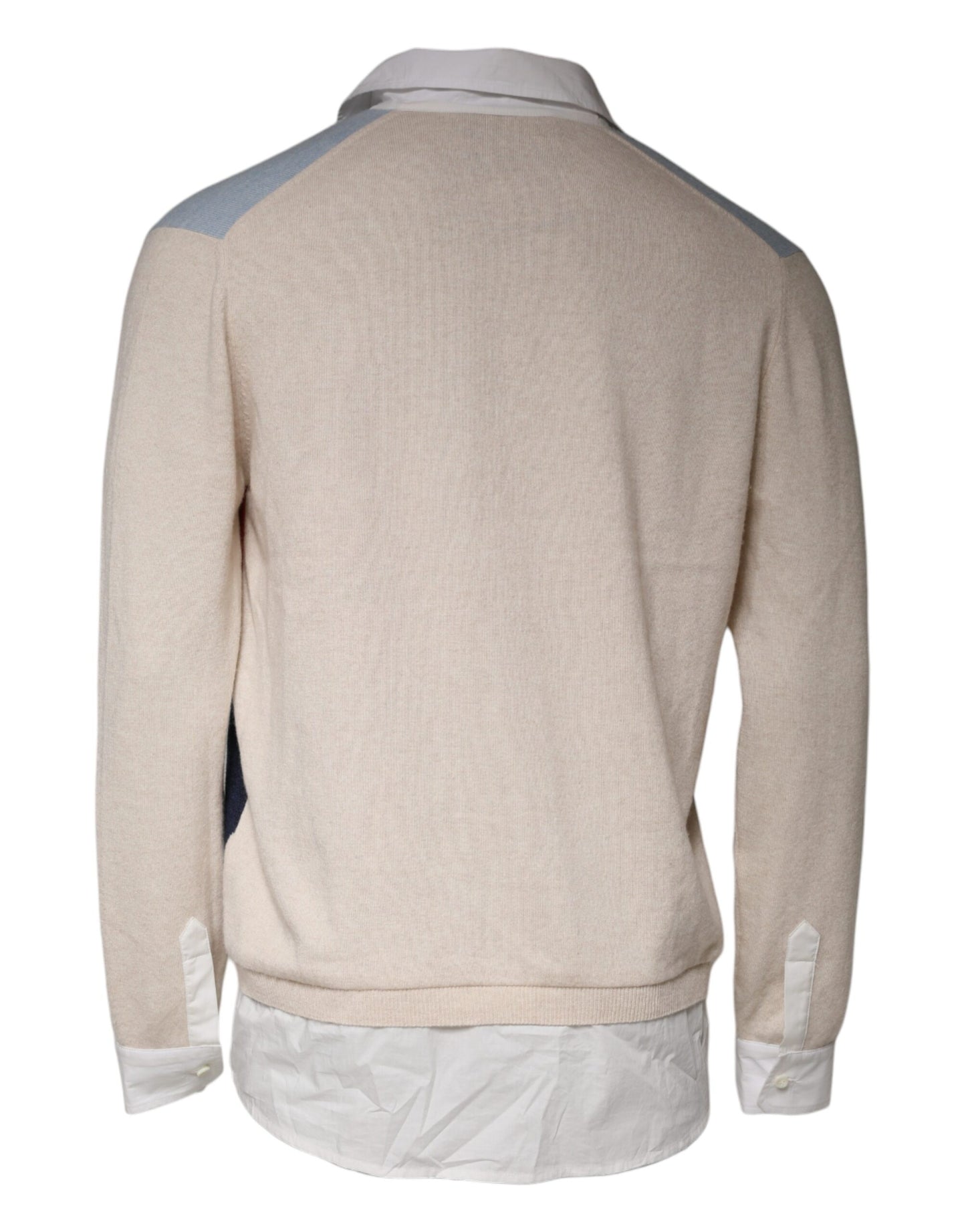 Ballantyne Pullover mit mehrfarbigem Muster, Kragen und langen Ärmeln