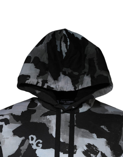 Dolce &amp; Gabbana Mehrfarbiger Camouflage-Kapuzenpullover für Herren