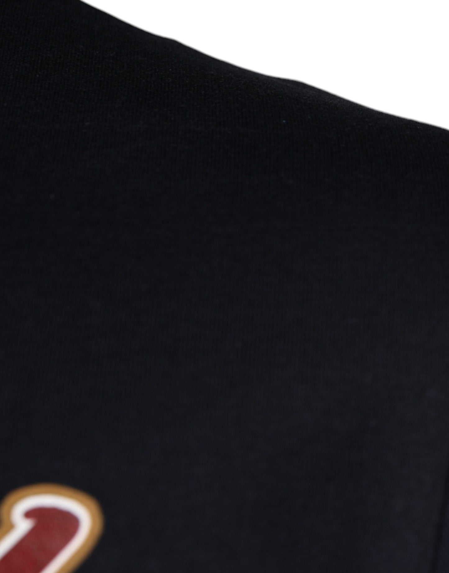 Dolce &amp; Gabbana – Schwarzes Baumwoll-T-Shirt mit Rundhalsausschnitt und grafischem Print