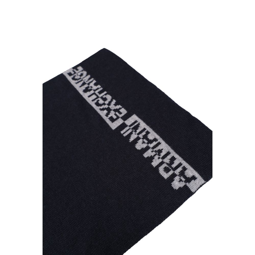 Armani Exchange – Blauer Polyamid-Schal