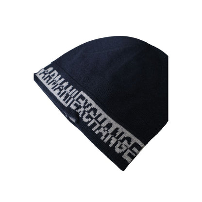 Armani Exchange – Blauer Polyamid-Schal