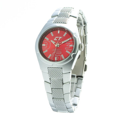 Chronotech Silberne Edelstahluhr