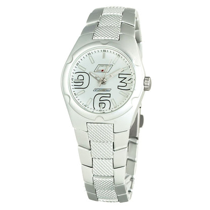 Chronotech Silberne Edelstahluhr