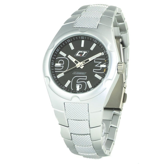 Chronotech Silberne Edelstahluhr