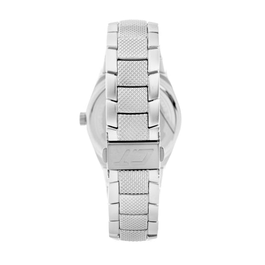 Chronotech Silberne Edelstahluhr