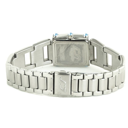Chronotech Silberne Edelstahluhr