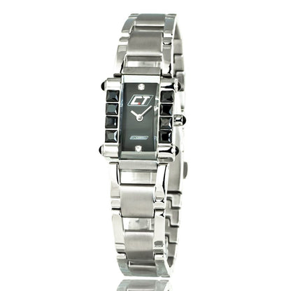 Chronotech Silberne Edelstahluhr