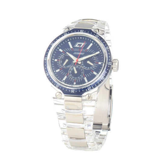 Chronotech Uhr aus transparentem Polycarbonat