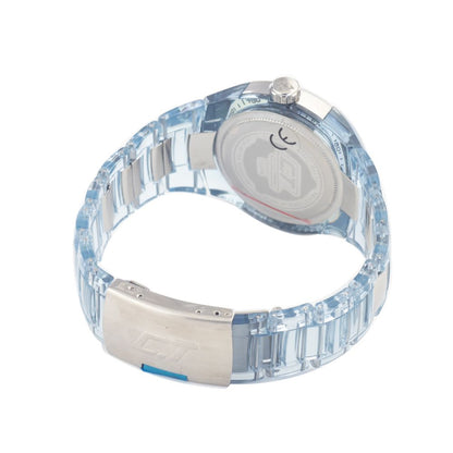 Chronotech Uhr aus transparentem Polycarbonat