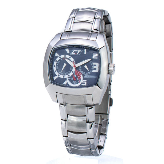 Chronotech Silberne Edelstahluhr