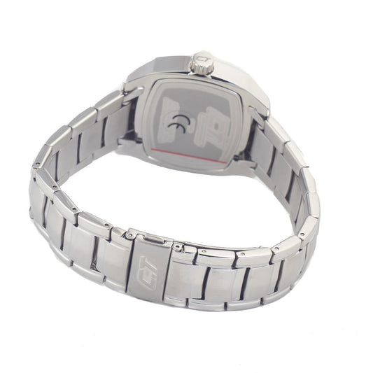 Chronotech Silberne Edelstahluhr