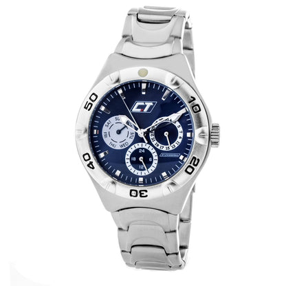 Chronotech Silberne Edelstahluhr