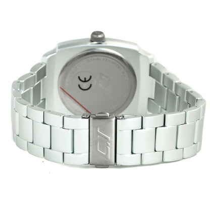 Chronotech Silberne Edelstahluhr
