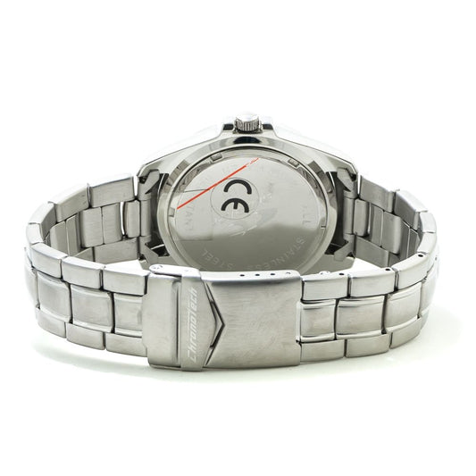 Chronotech Silberne Edelstahluhr