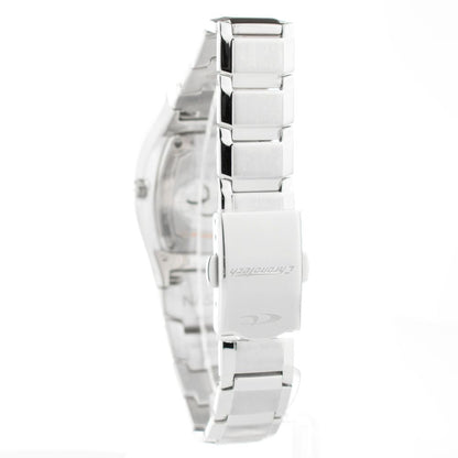 Chronotech Silberne Edelstahluhr