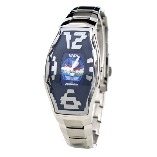 Chronotech Silberne Edelstahluhr
