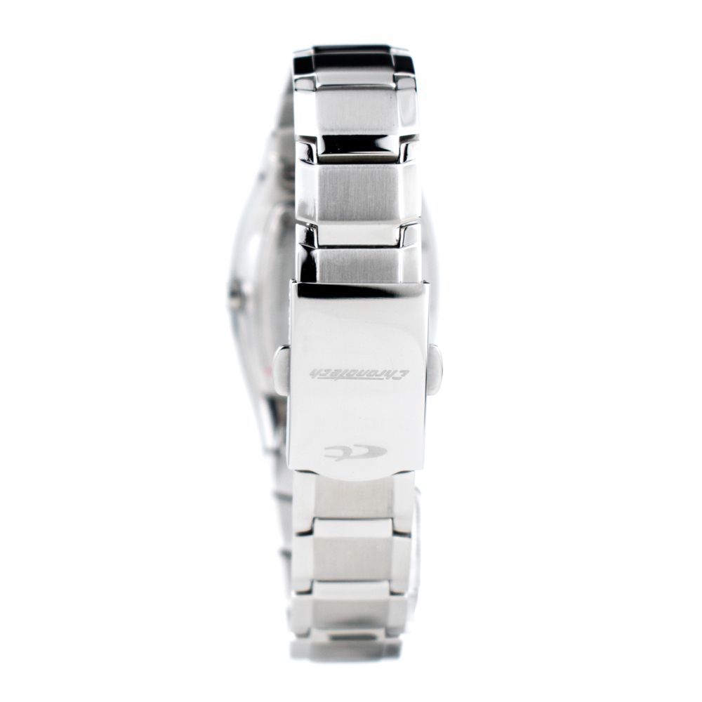 Chronotech Silberne Edelstahluhr