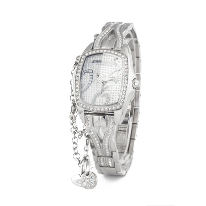 Chronotech Silberne Edelstahluhr