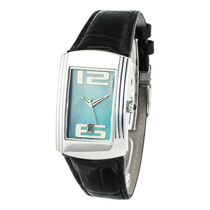 Chronotech Silberne Edelstahluhr