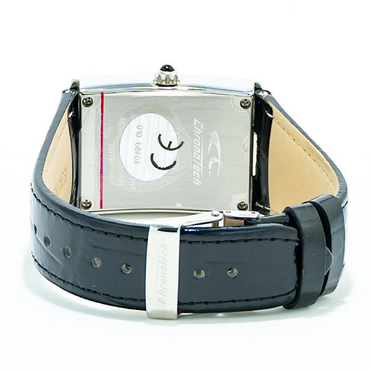 Chronotech Silberne Edelstahluhr