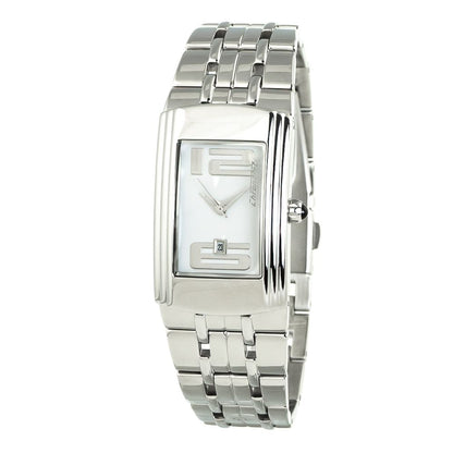 Chronotech Silberne Edelstahluhr
