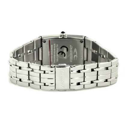 Chronotech Silberne Edelstahluhr