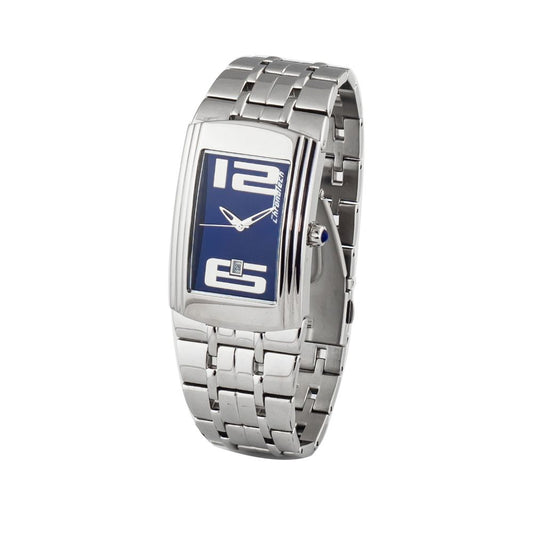 Chronotech Silberne Edelstahluhr