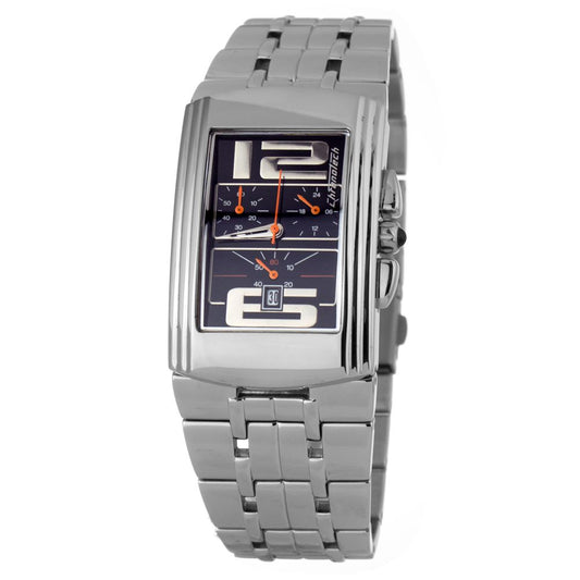 Chronotech Silberne Edelstahluhr