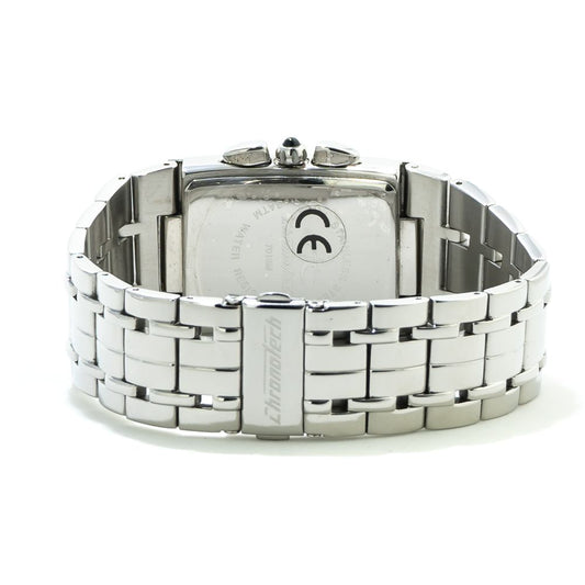 Chronotech Silberne Edelstahluhr