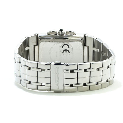 Chronotech Silberne Edelstahluhr