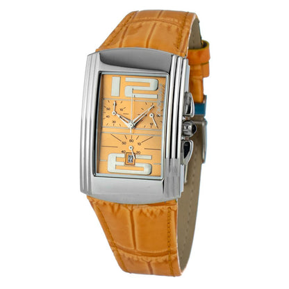 Chronotech Orange Lederuhr