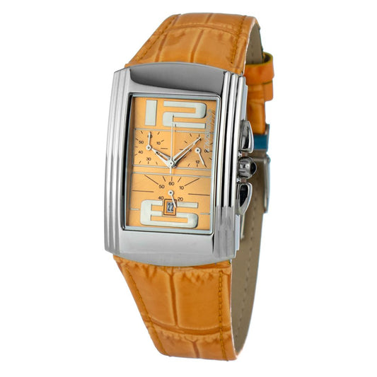 Chronotech Orange Lederuhr