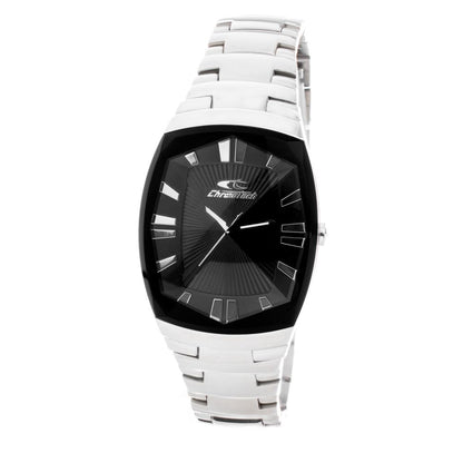 Chronotech Silberne Edelstahluhr