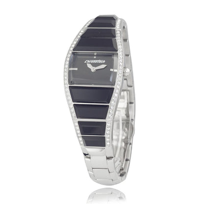 Chronotech Silberne Edelstahluhr