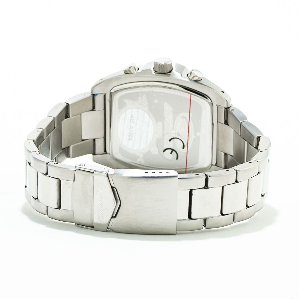 Chronotech Silberne Edelstahluhr
