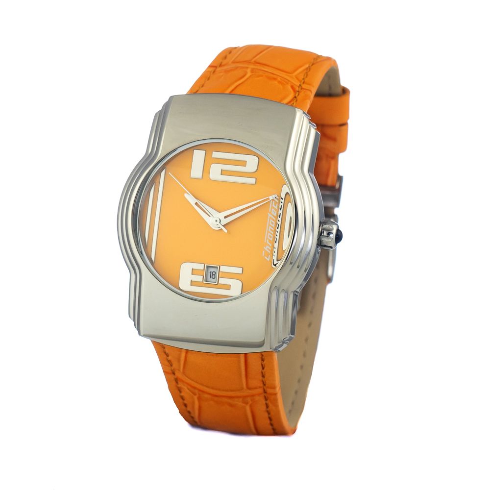 Chronotech Orange Lederuhr
