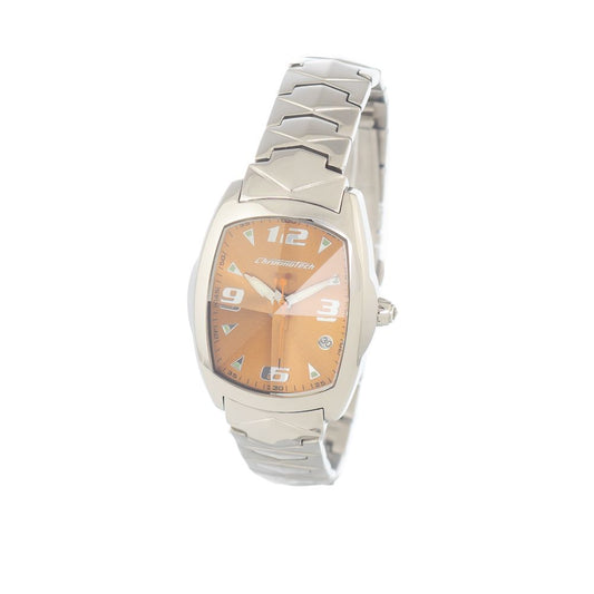 Chronotech Silberne Edelstahluhr