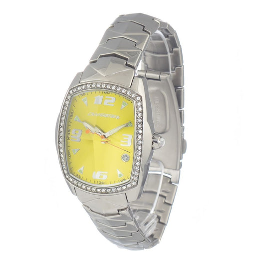 Chronotech Silberne Edelstahluhr