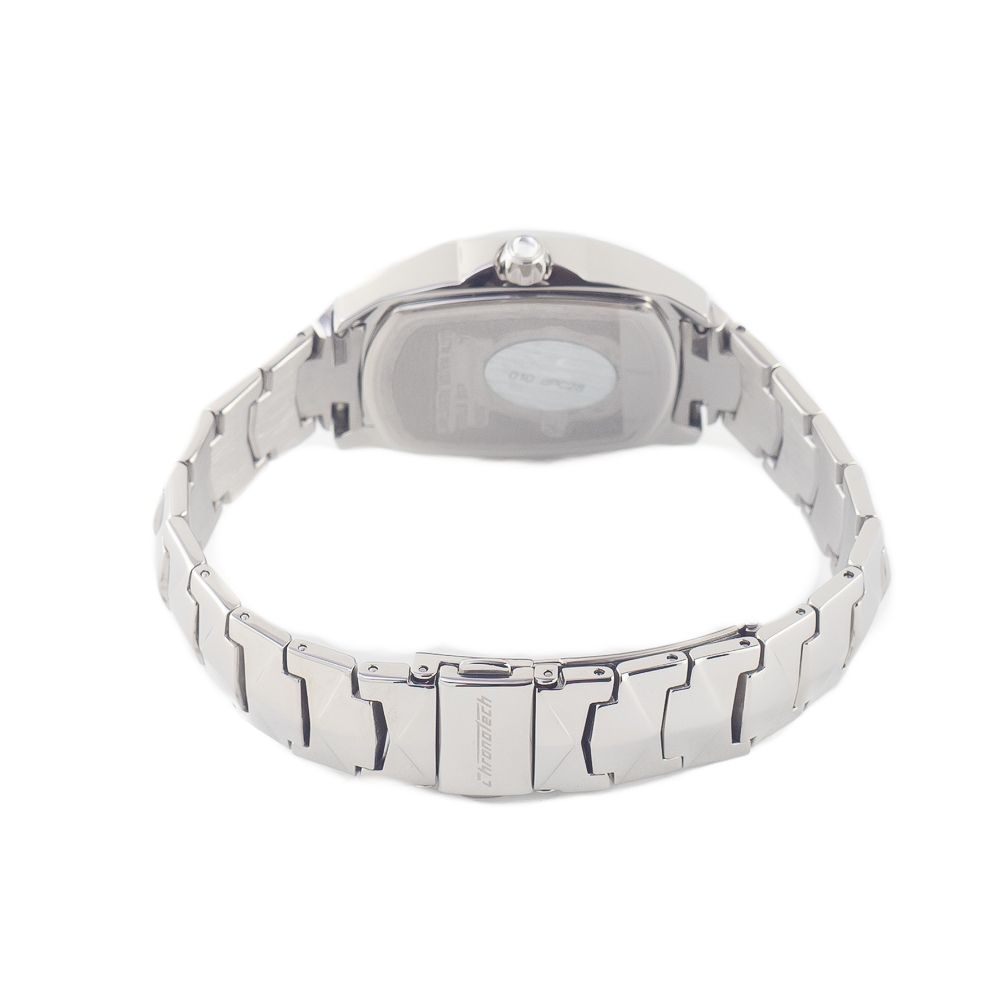 Chronotech Silberne Edelstahluhr