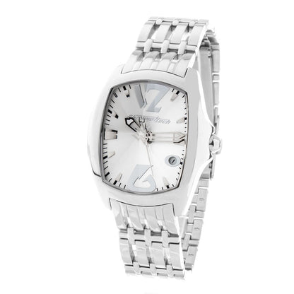 Chronotech Silberne Edelstahluhr