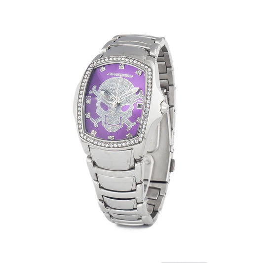 Chronotech Silberne Edelstahluhr