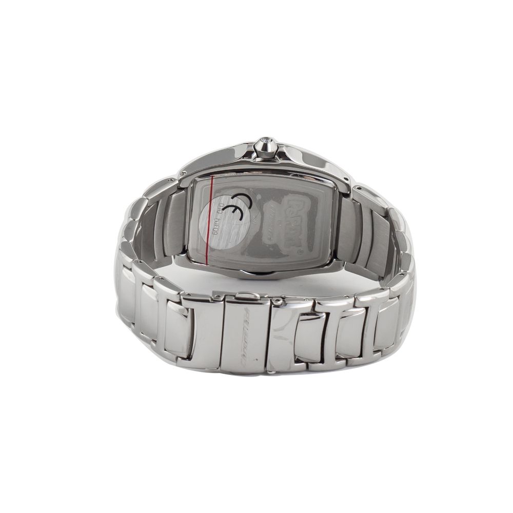 Chronotech Silberne Edelstahluhr