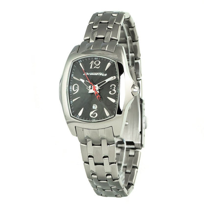 Chronotech Silberne Edelstahluhr