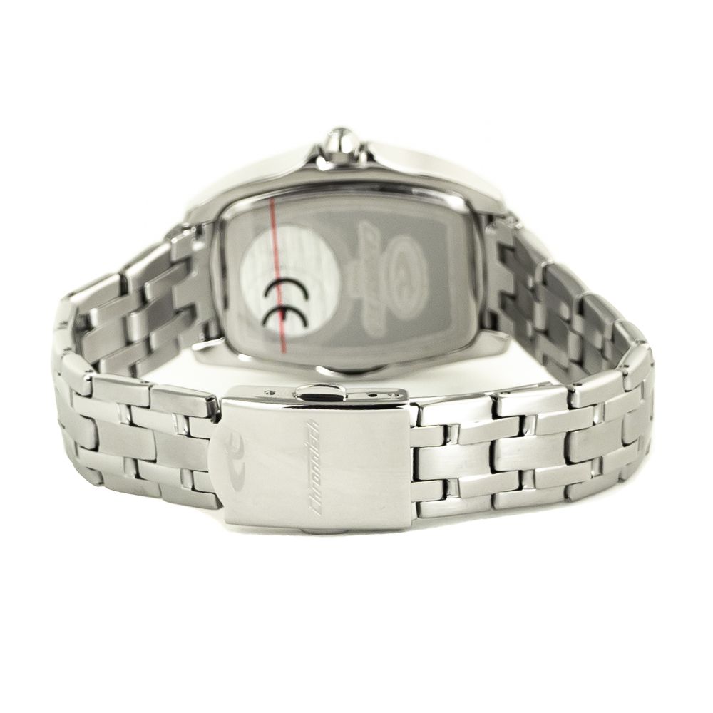 Chronotech Silberne Edelstahluhr