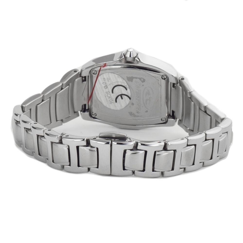 Chronotech Silberne Edelstahluhr