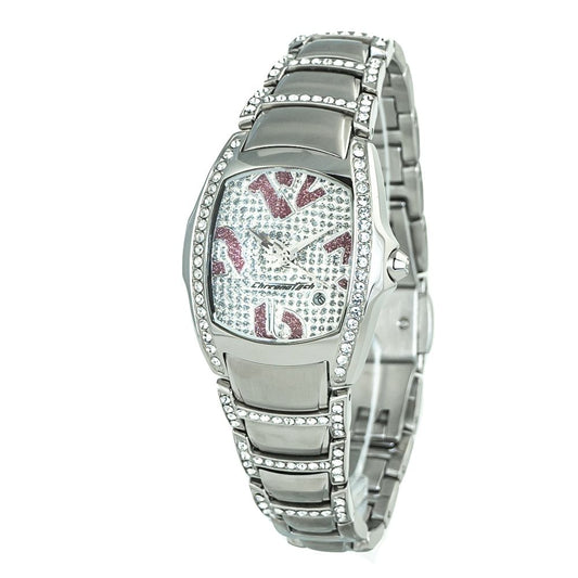 Chronotech Silberne Edelstahluhr